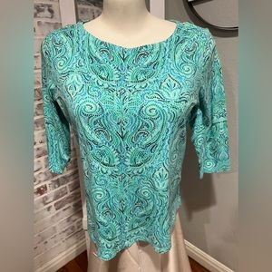 Aqua shirt
